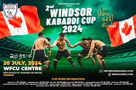 Kabaddi - 2nd Windsor Kabaddi Cup Saturday, July 20, 2024