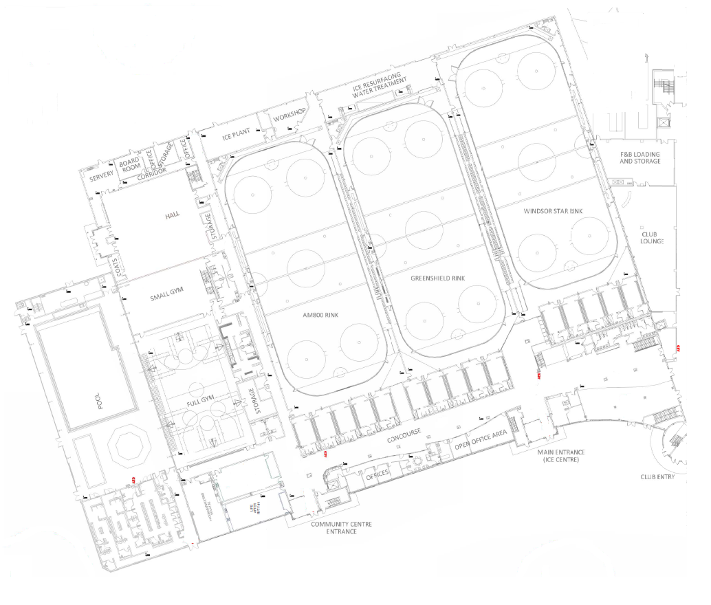 3D map of the Sports Complex Recreation and Culture, located in the